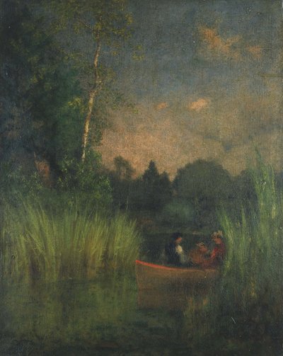 ラッシュの夕暮れ（アレクサンドリアベイ） 作： George Inness